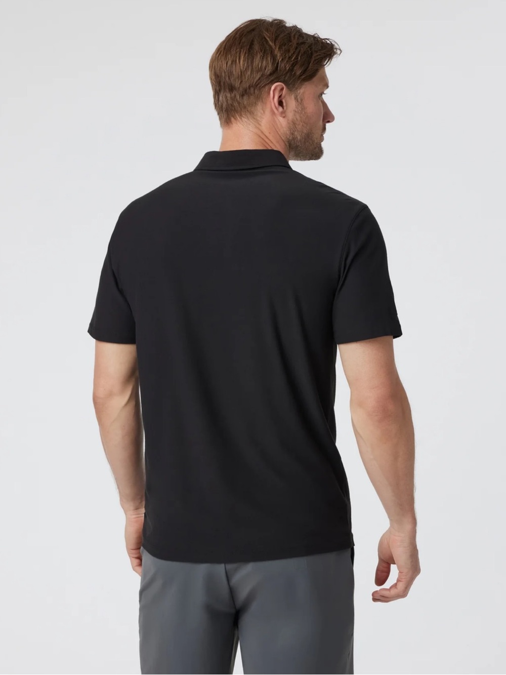 Vuori "Strato" Tech Classic Black Short Sleeve Polo - Picture 12 of 16